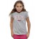 T-Shirt - Girls tailliert, (Gr. 116 - 152), 100% BW (heathergrey)